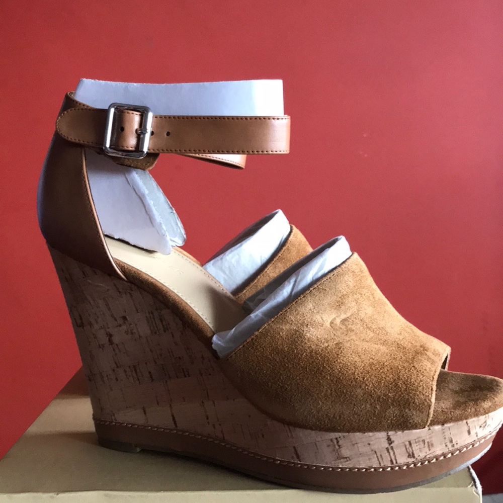 MARC FISHER SUMMER SUEDE PLATFORMS